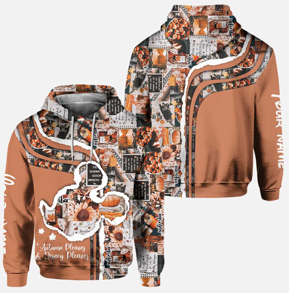 Personalized Fall Hoodie and Leggings Set Gift for Women