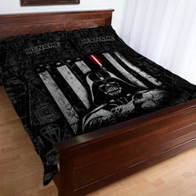 Load image into Gallery viewer, Personalized Star Wars Quilt Set with Custom Names Gift for Dad
