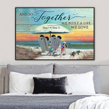 Load image into Gallery viewer, Personalized Canvas Poster Together We Build Life Love Gift for Couple
