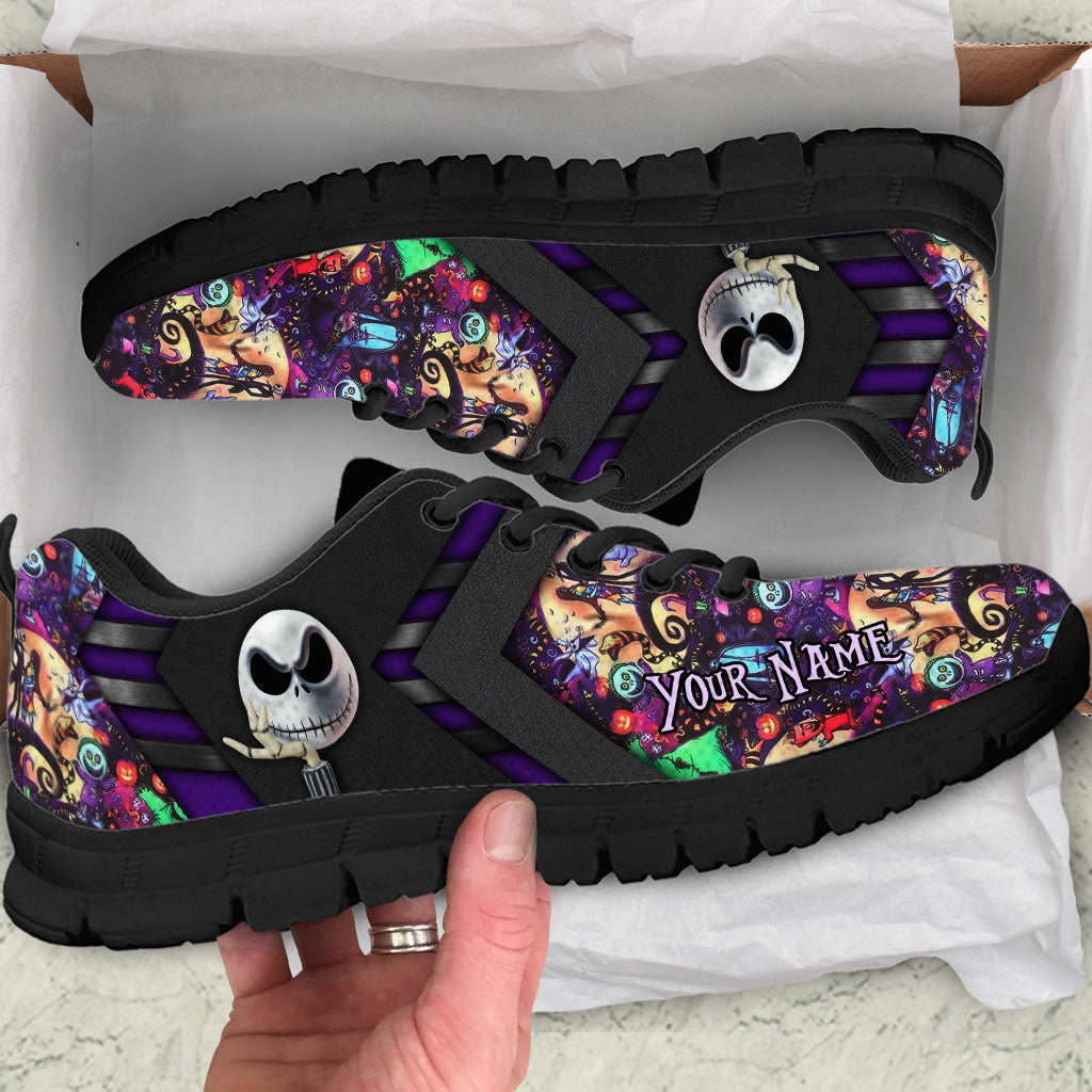 Personalized Nightmare Sneakers Custom Name Gift for Halloween