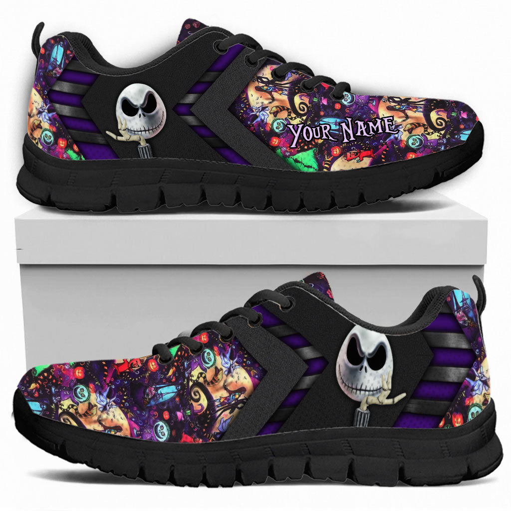 Personalized Nightmare Sneakers Custom Name Gift for Halloween