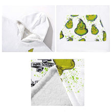 Load image into Gallery viewer, Personalized Grinch Blanket Hoodie Custom Name Gift for Christmas
