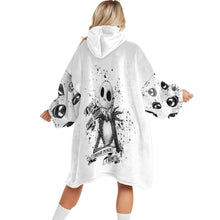 Load image into Gallery viewer, Personalized Nightmare Blanket Hoodie Custom Name Gift for Halloween
