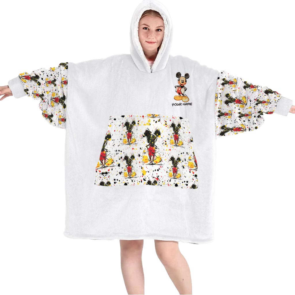 Personalized Magic Mouse Ears Blanket Hoodie Gift for Kids