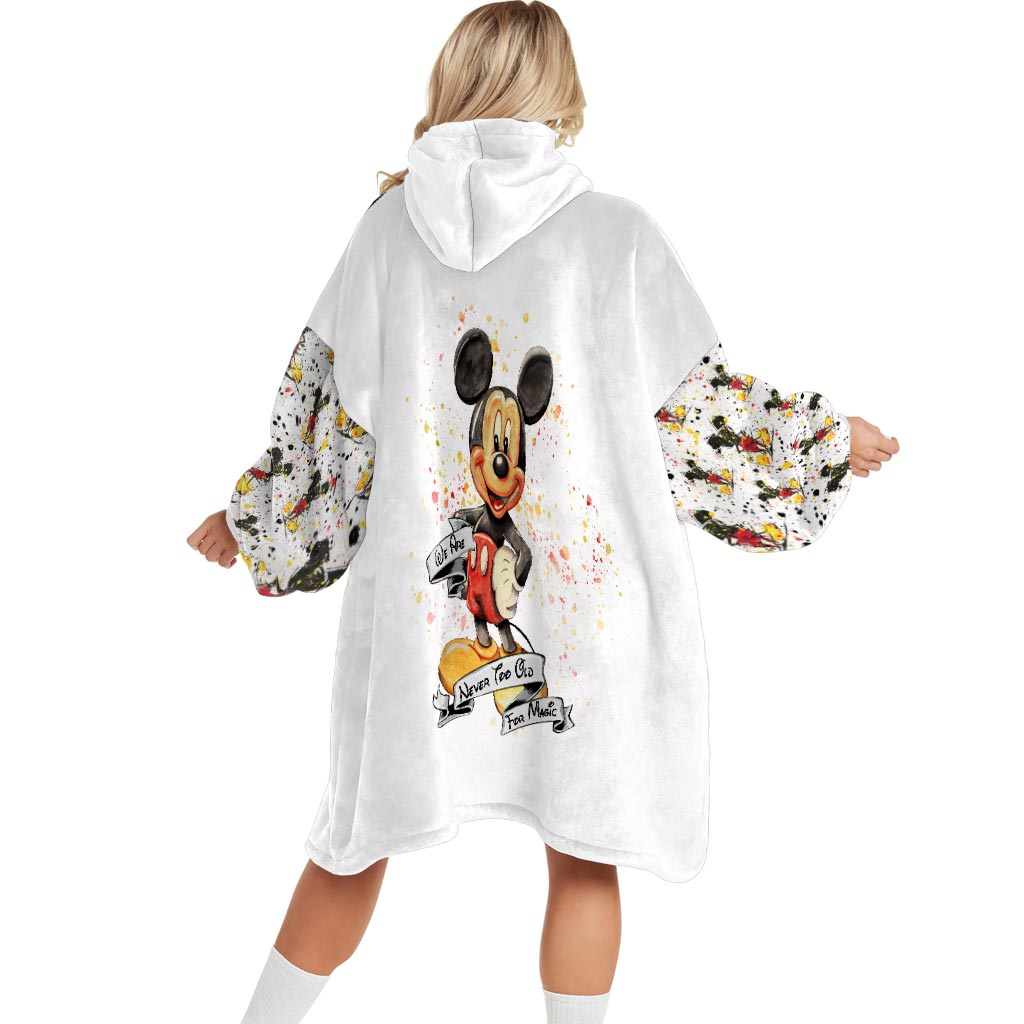 Personalized Magic Mouse Ears Blanket Hoodie Gift for Kids