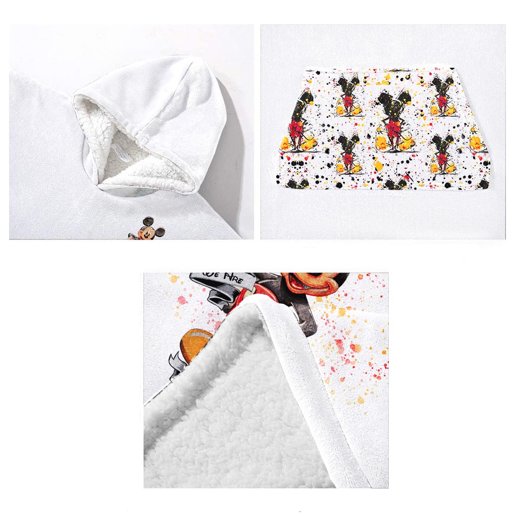 Personalized Magic Mouse Ears Blanket Hoodie Gift for Kids