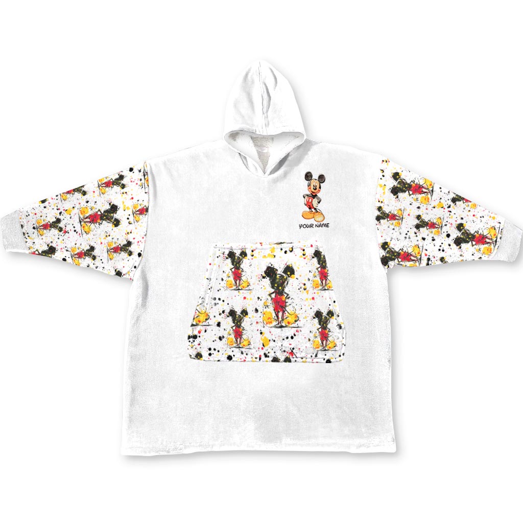 Personalized Magic Mouse Ears Blanket Hoodie Gift for Kids
