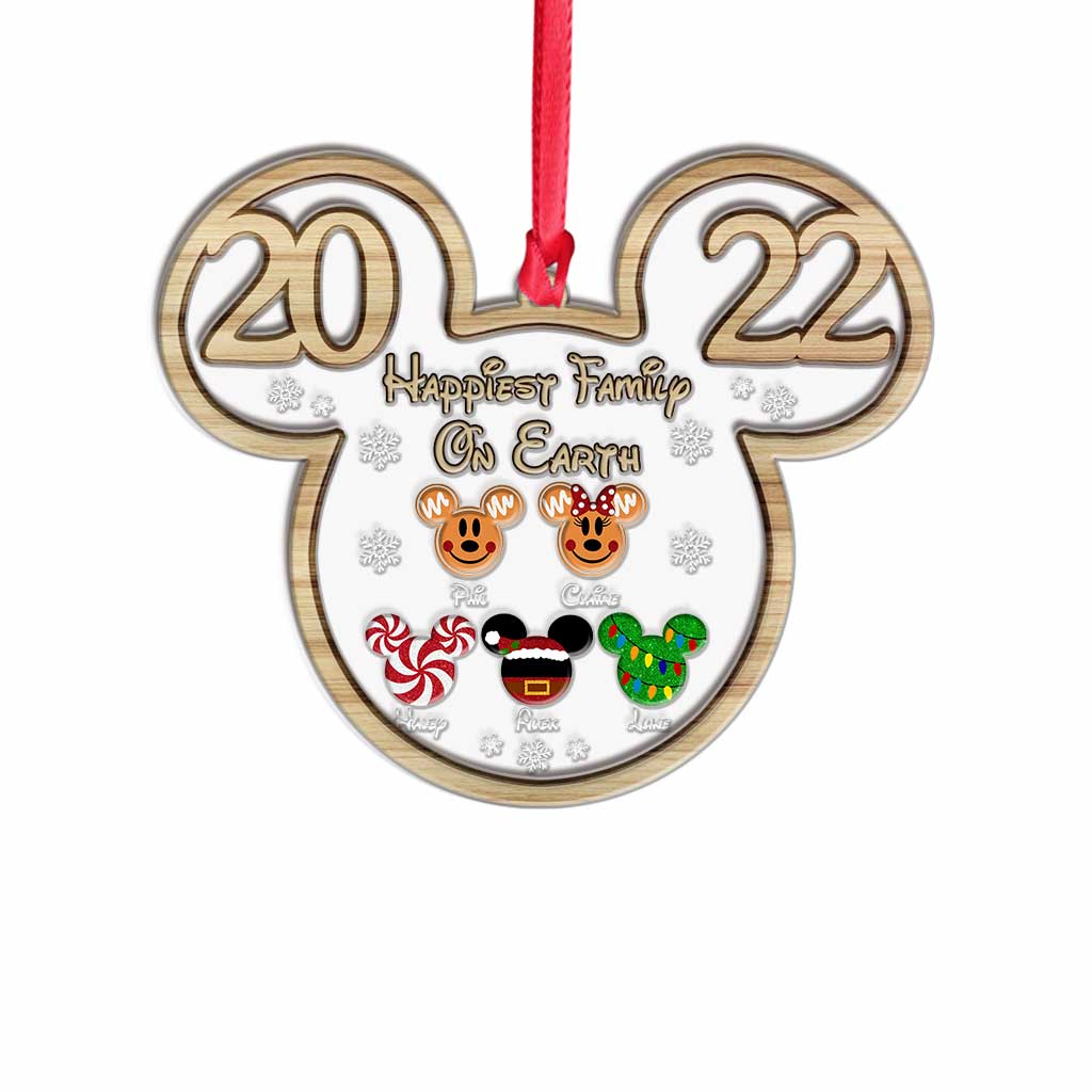 Personalized Mickey Mouse Family Christmas Ornament Custom Year Gift