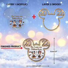 Load image into Gallery viewer, Personalized Christmas Mouse Layers Mix Ornament Gift for Couples
