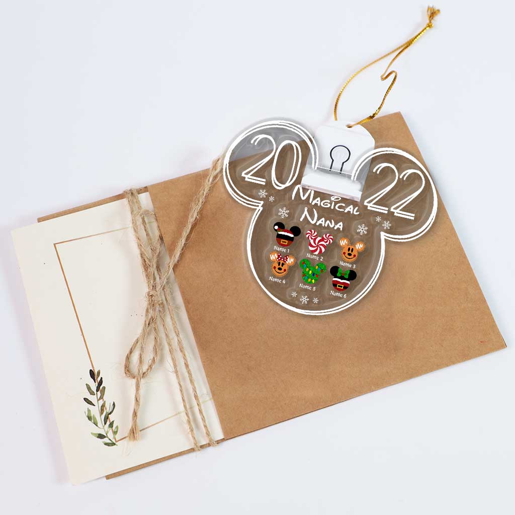 Personalized LED Acrylic Christmas Ornament for Grandma Gift