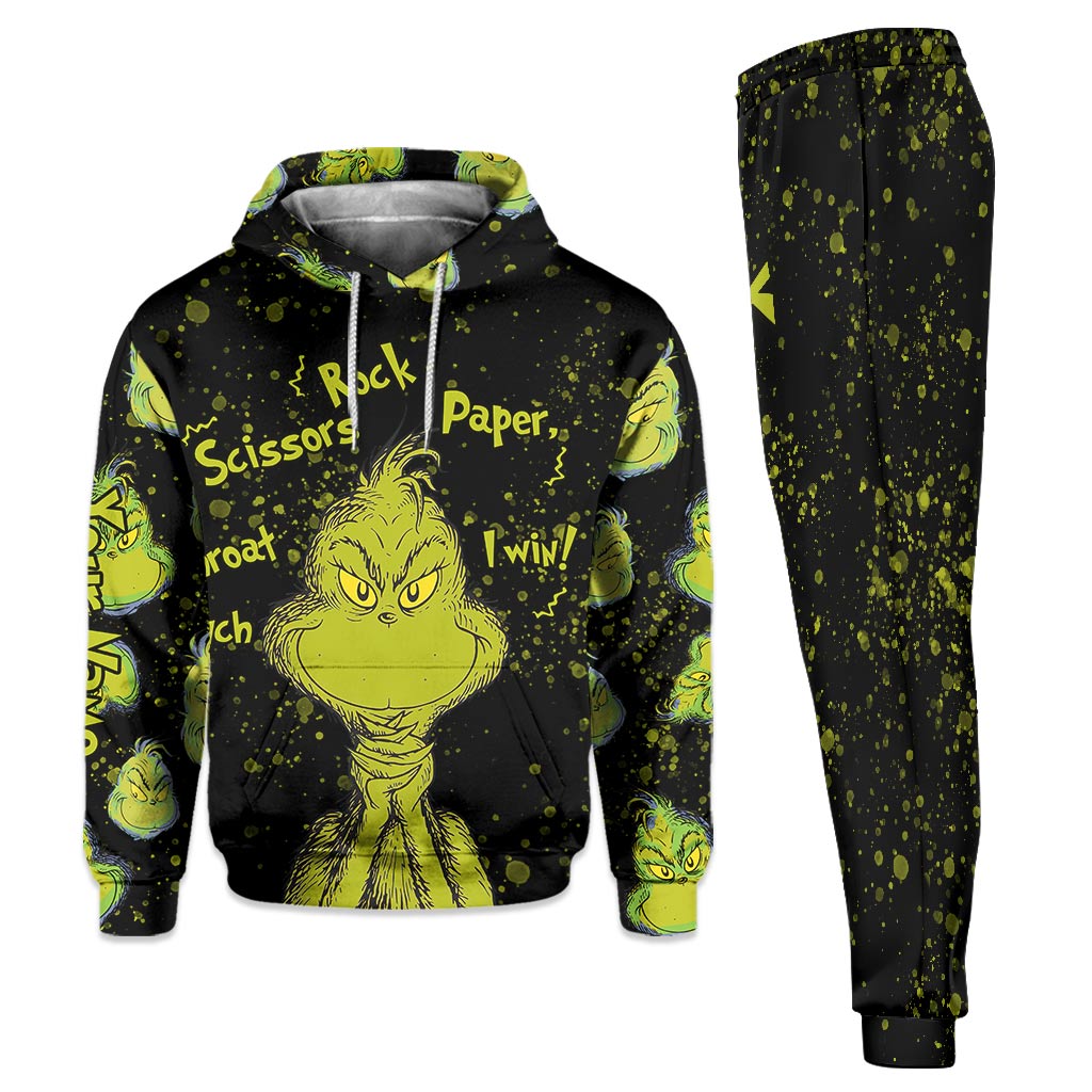 Personalized Rock Paper Scissors Hoodie & Sweatpants Gift for Kids