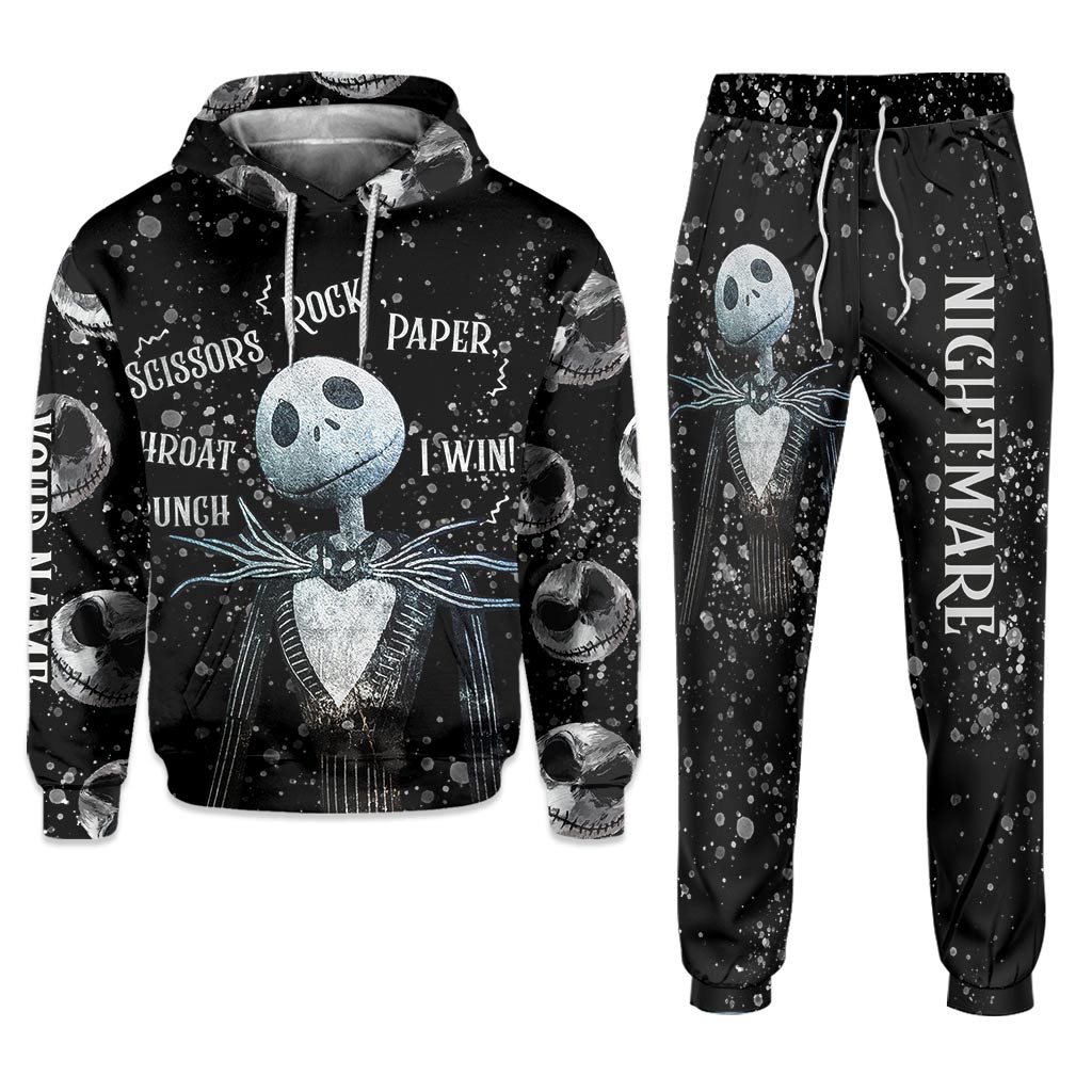 Personalized Nightmare Hoodie & Sweatpants Gift for Halloween