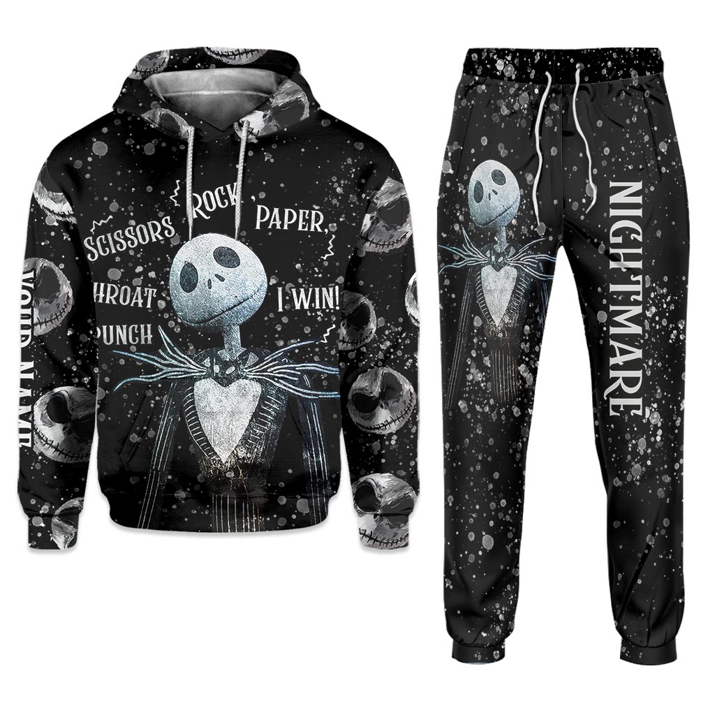 Personalized Nightmare Hoodie & Sweatpants Gift for Halloween