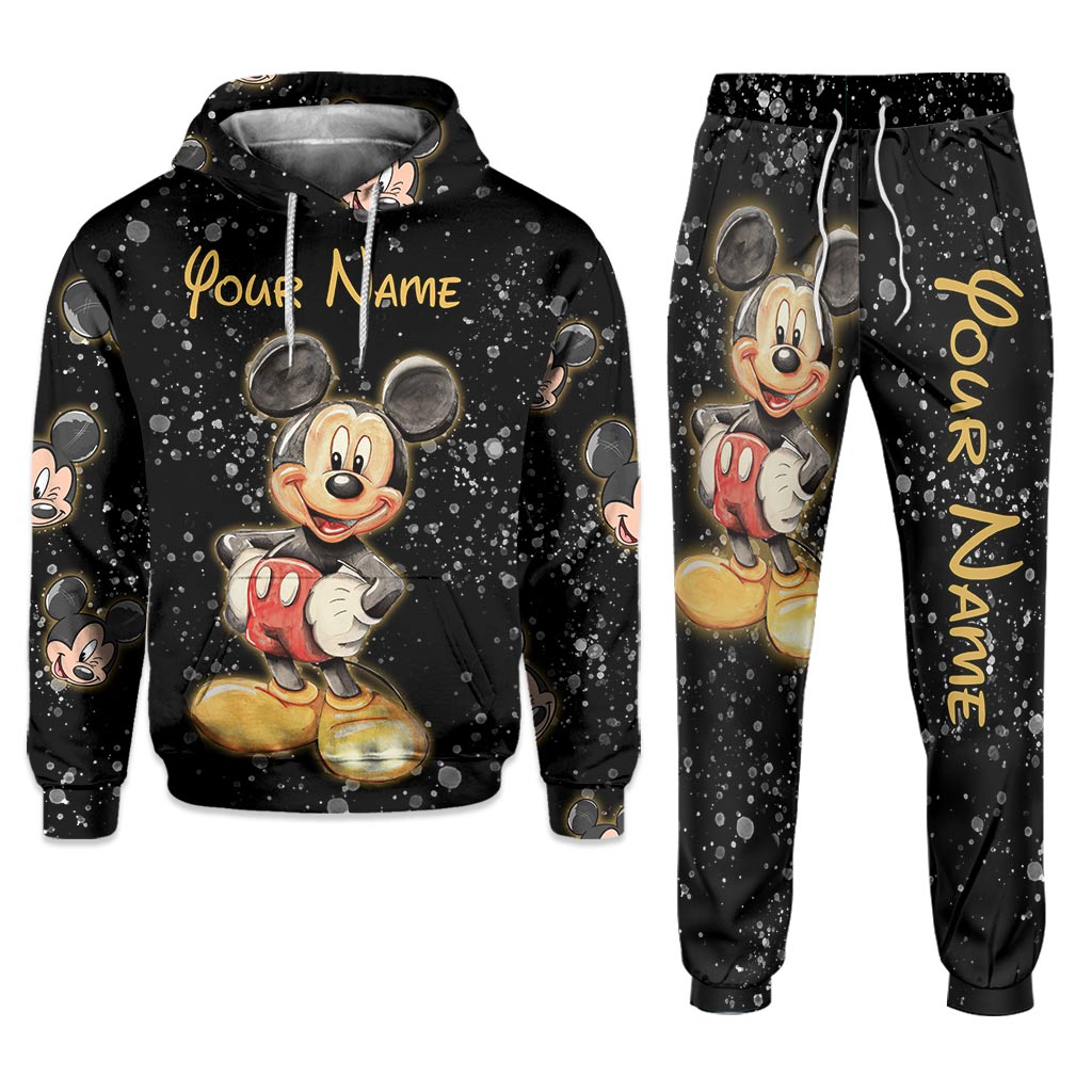 Personalized Mouse Ears Hoodie & Sweatpants Custom Name Gift