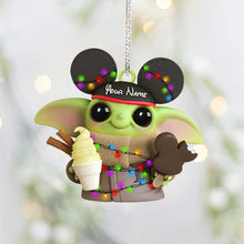 Load image into Gallery viewer, Personalized Mouse Ornament Custom Name Christmas Gift

