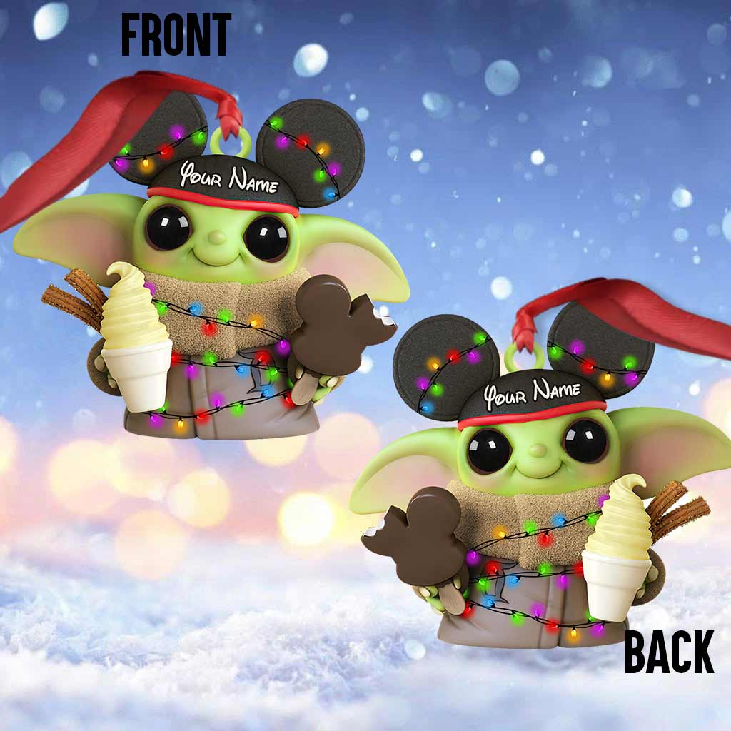 Personalized Mouse Ornament Custom Name Christmas Gift