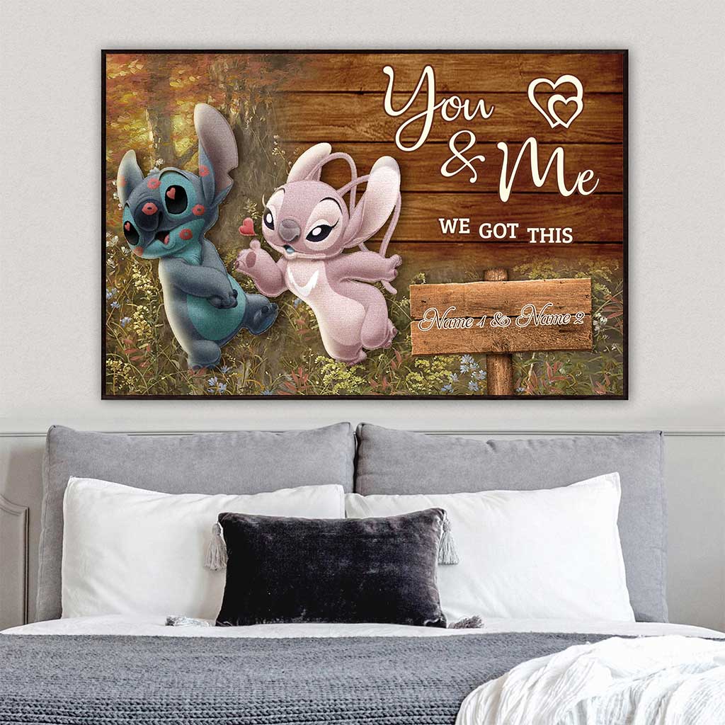 Personalized Couple Poster You & Me Custom Names Gift