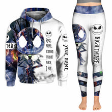 Load image into Gallery viewer, Personalized Nightmare Hoodie and Leggings Set for Halloween Gift
