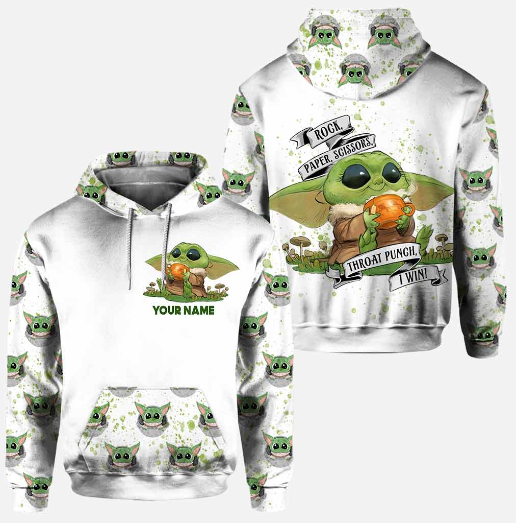 Personalized Rock Paper Scissors Hoodie and Leggings Set for Kids