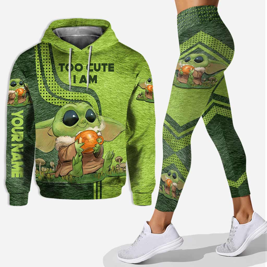 Personalized Hoodie and Leggings Set Custom Name Cute Gift