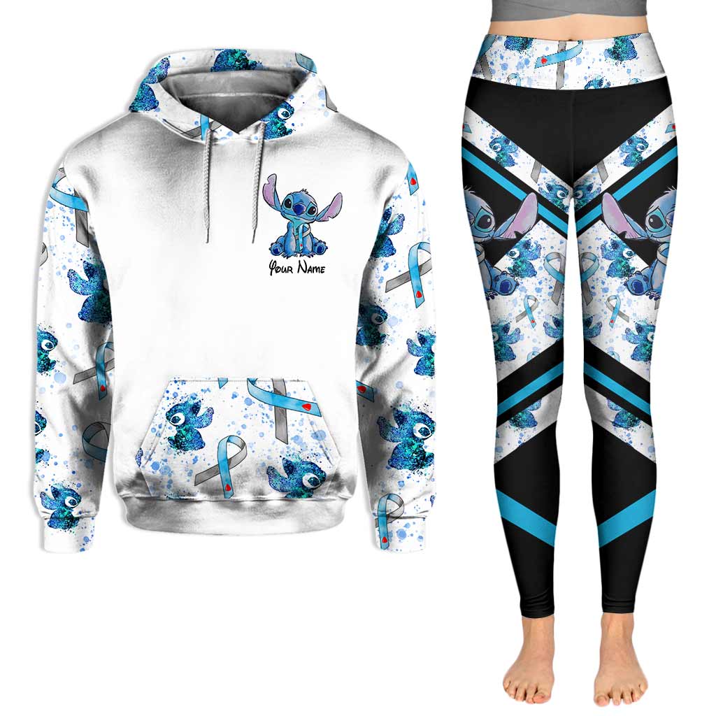 Personalized Diabetes Awareness Hoodie and Leggings Set for Women