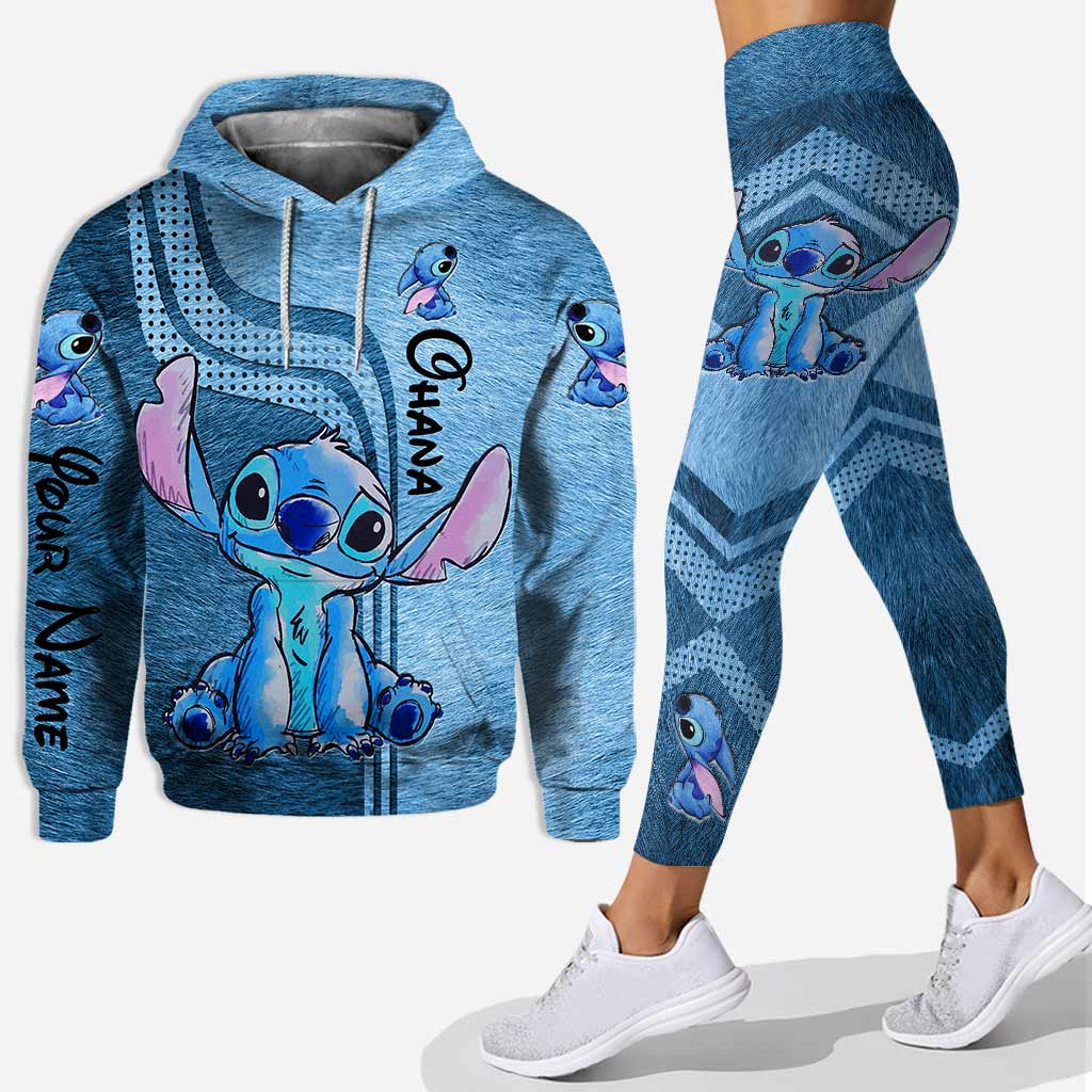 Personalized Ohana Hoodie and Leggings Set Custom Name Gift