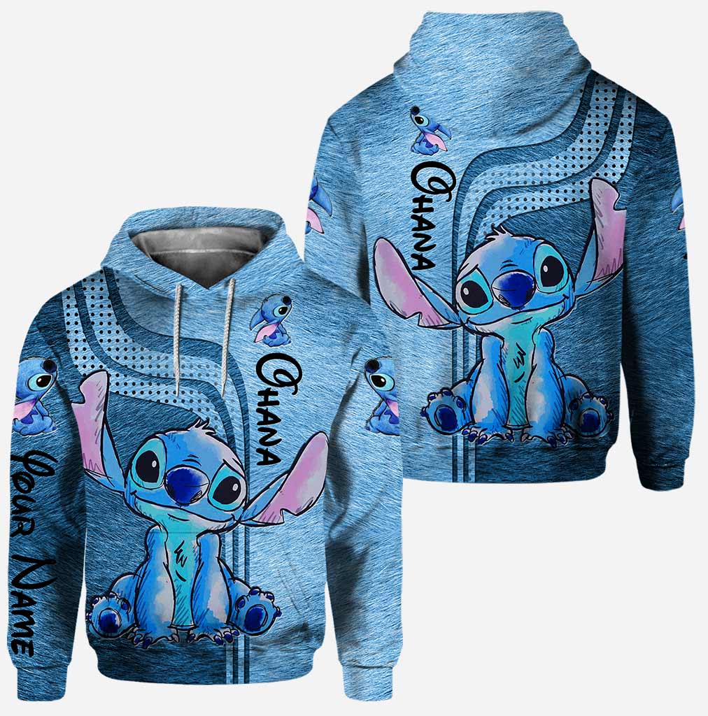 Personalized Ohana Hoodie and Leggings Set Custom Name Gift