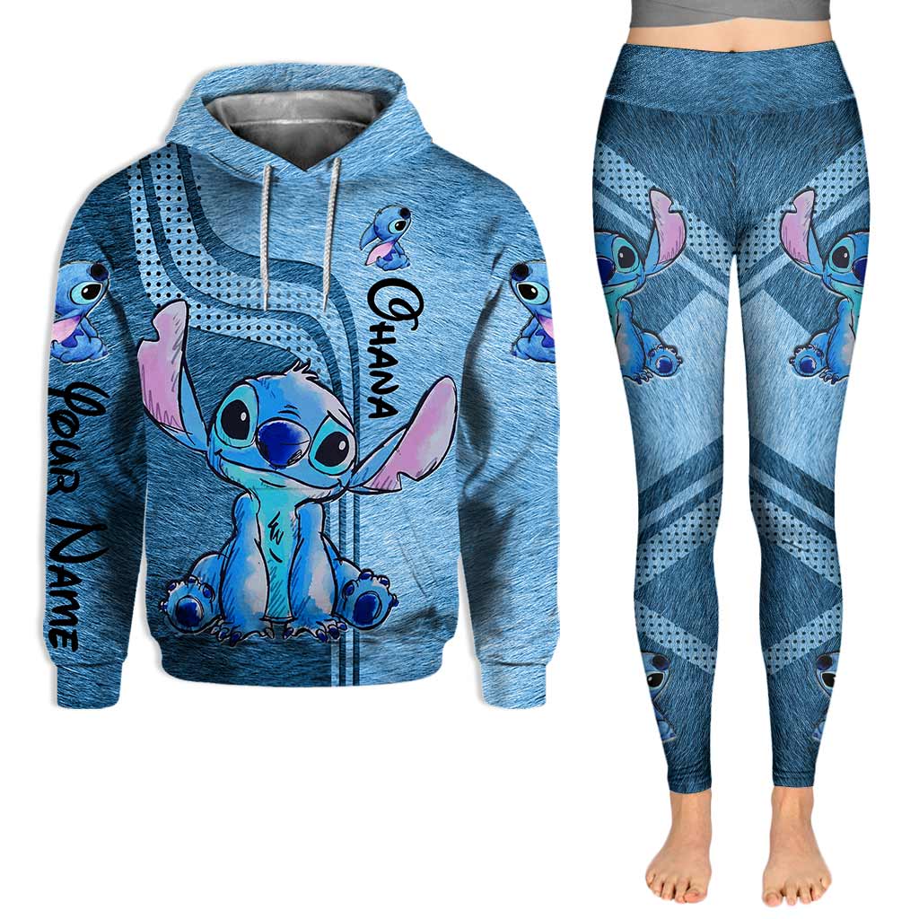Personalized Ohana Hoodie and Leggings Set Custom Name Gift