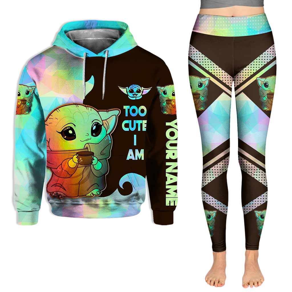 Personalized Hoodie and Leggings Set Cute Custom Name Gift