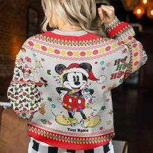 Load image into Gallery viewer, Personalized Christmas Mouse Sweater Custom Name Gift
