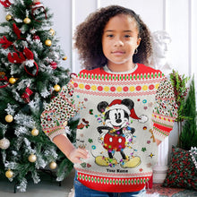 Load image into Gallery viewer, Personalized Christmas Mouse Sweater Custom Name Gift
