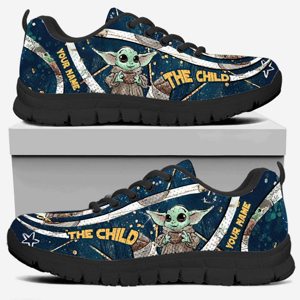 Personalized Sneakers with The Child Design Custom Name Gift