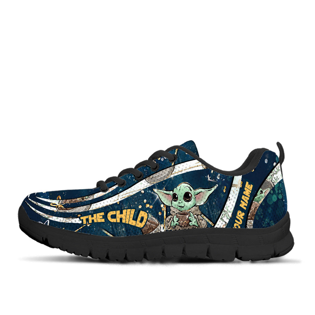 Personalized Sneakers with The Child Design Custom Name Gift