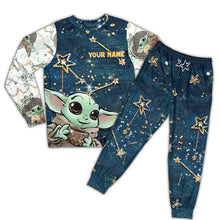 Load image into Gallery viewer, Personalized The Force Pajama Set for Kids | Custom Name Design
