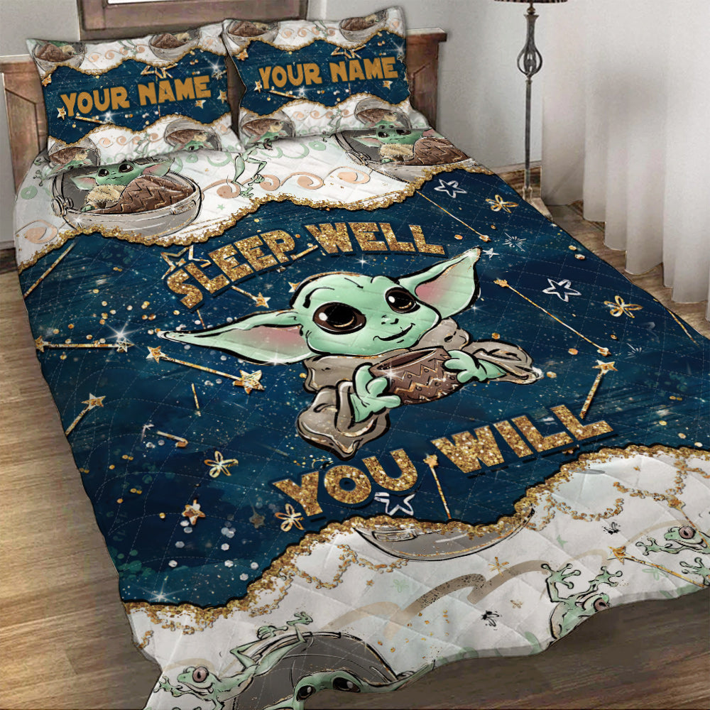 Personalized Child Quilt Set with Force Design for Kids