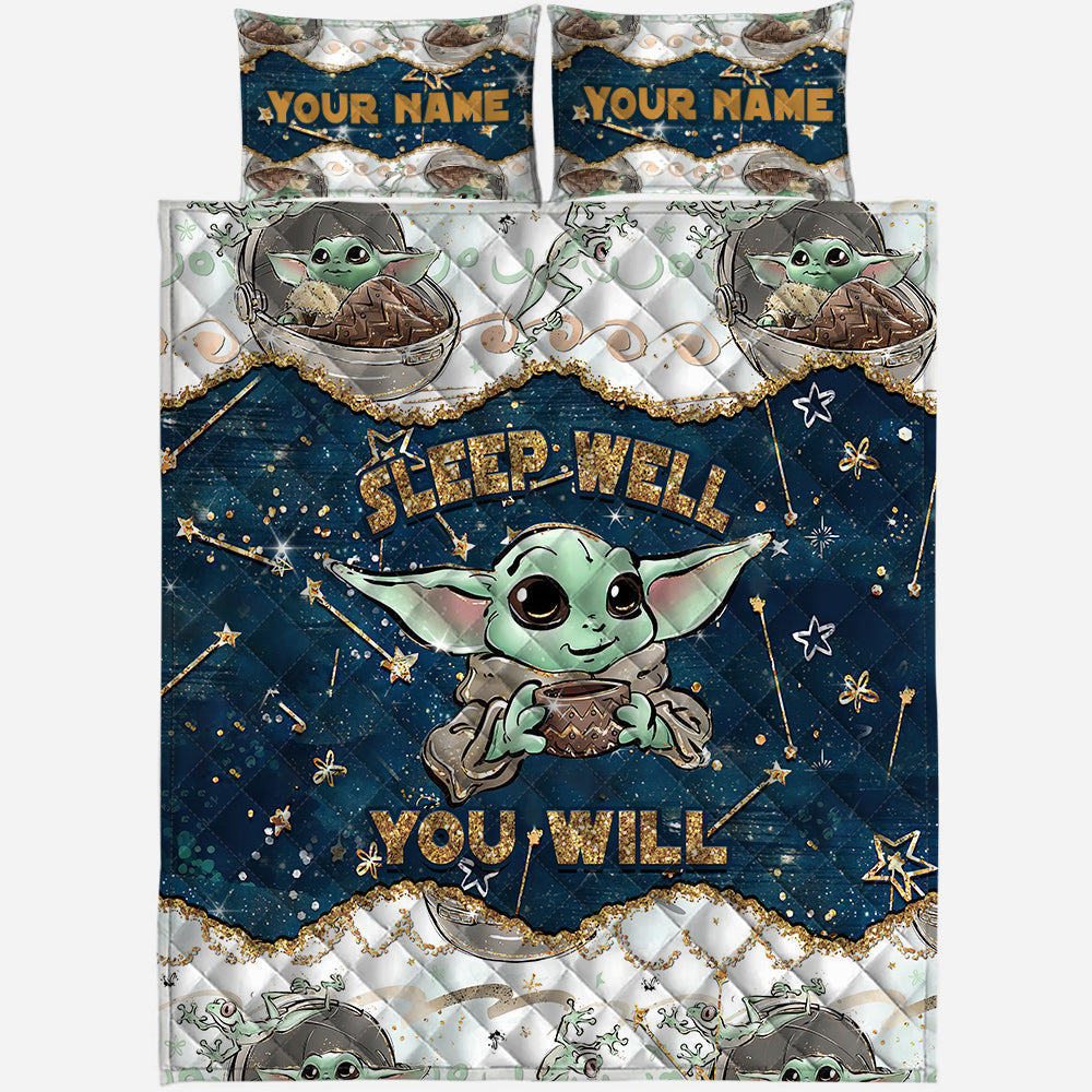 Personalized Child Quilt Set with Force Design for Kids