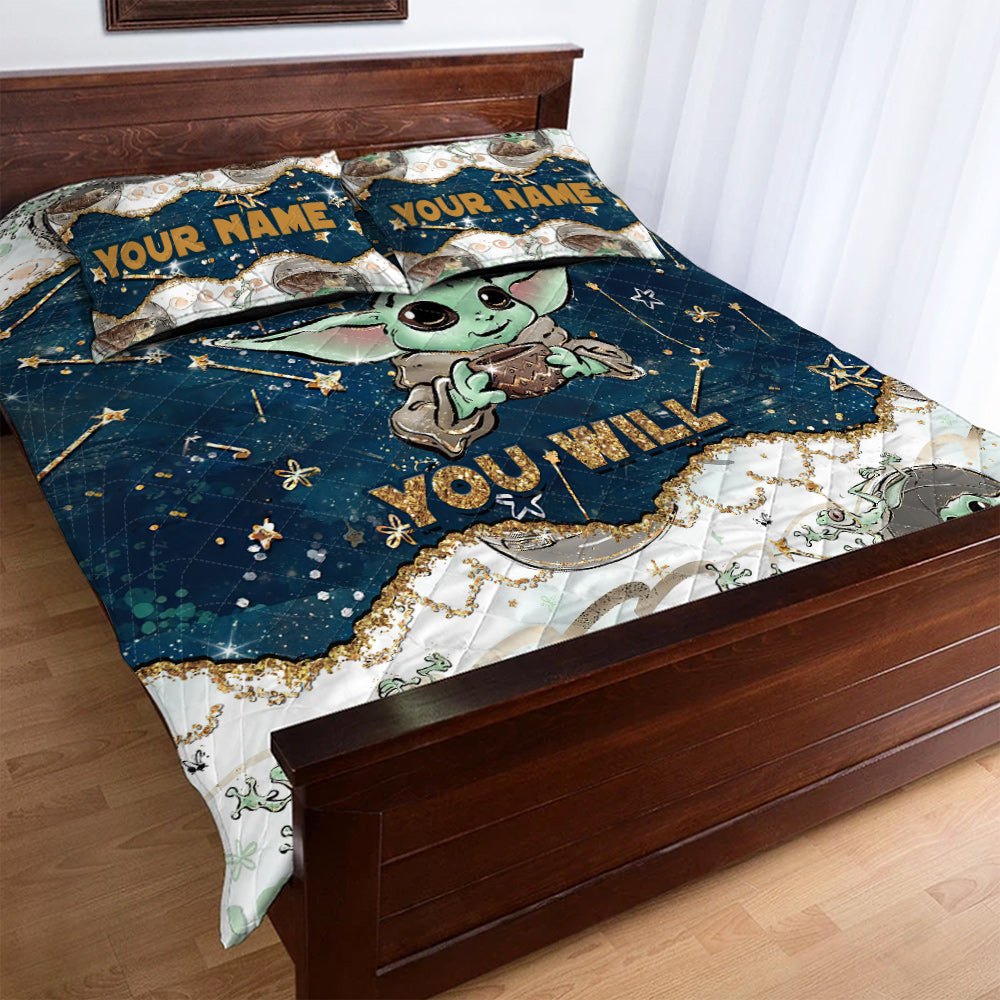 Personalized Child Quilt Set with Force Design for Kids