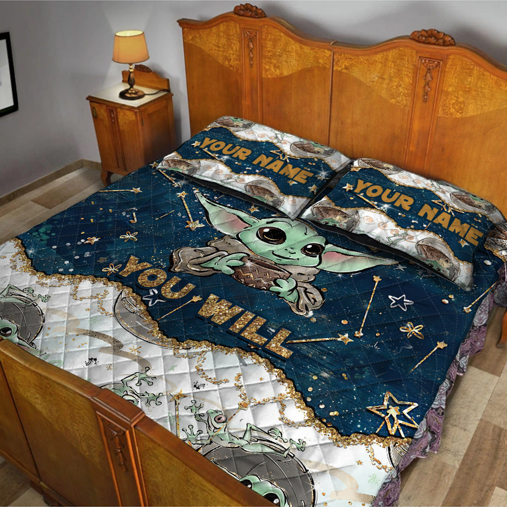 Personalized Child Quilt Set with Force Design for Kids