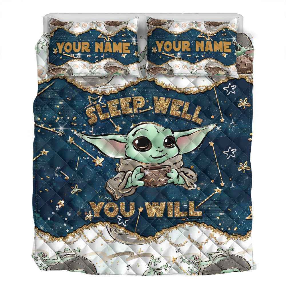 Personalized Child Quilt Set with Force Design for Kids