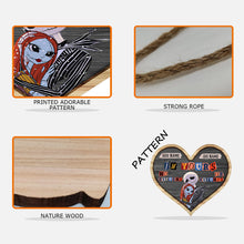Load image into Gallery viewer, Personalized Couple Heart Wood Sign Custom Names Gift

