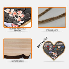 Load image into Gallery viewer, Personalized Wood Sign for Couples | Custom Name Heart Wall Art
