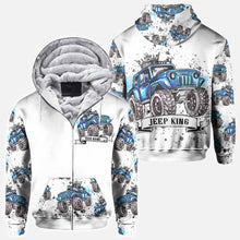 Load image into Gallery viewer, Personalized Jeep King Queen Hoodie Shirt for Couples

