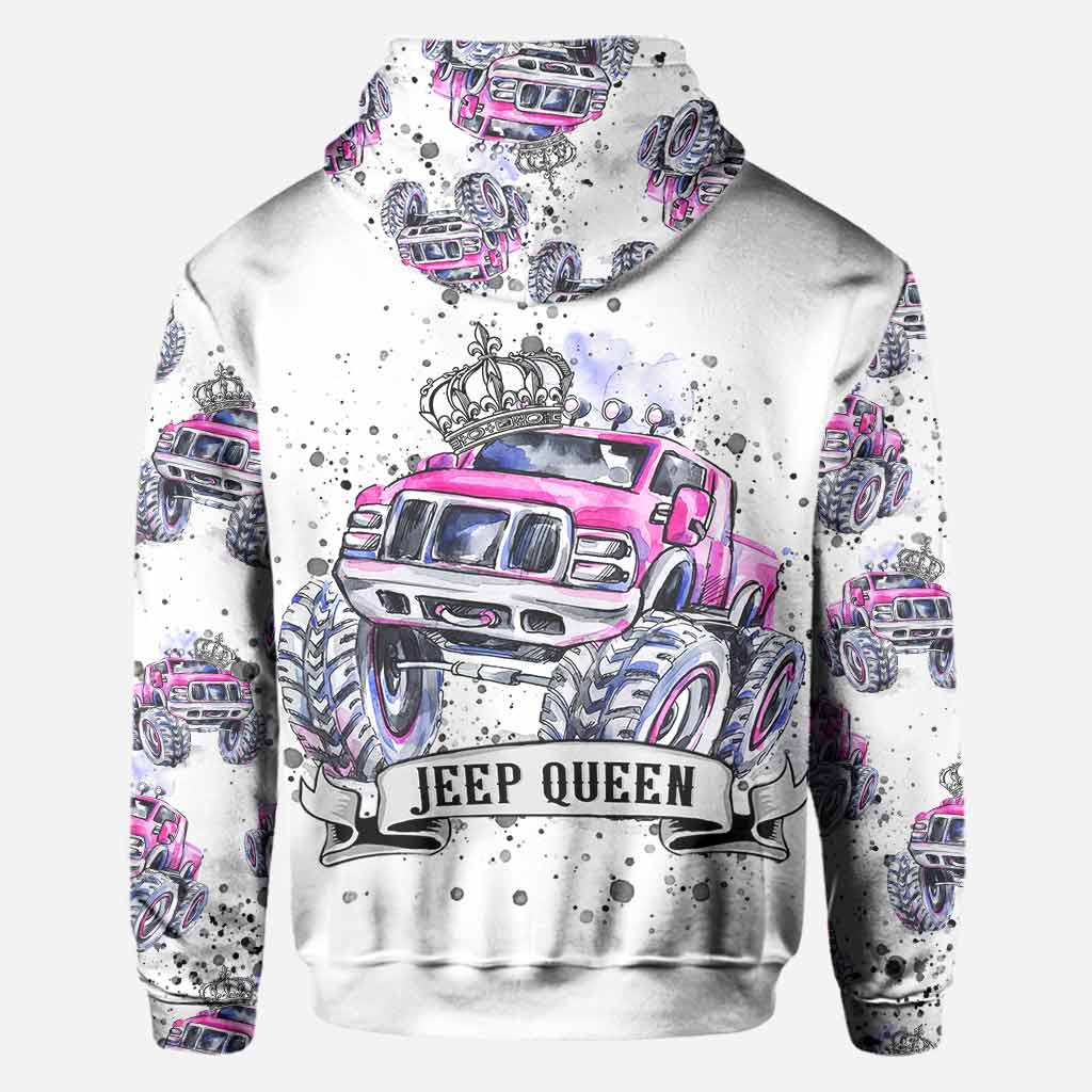 Personalized Jeep King Queen Hoodie Shirt for Couples