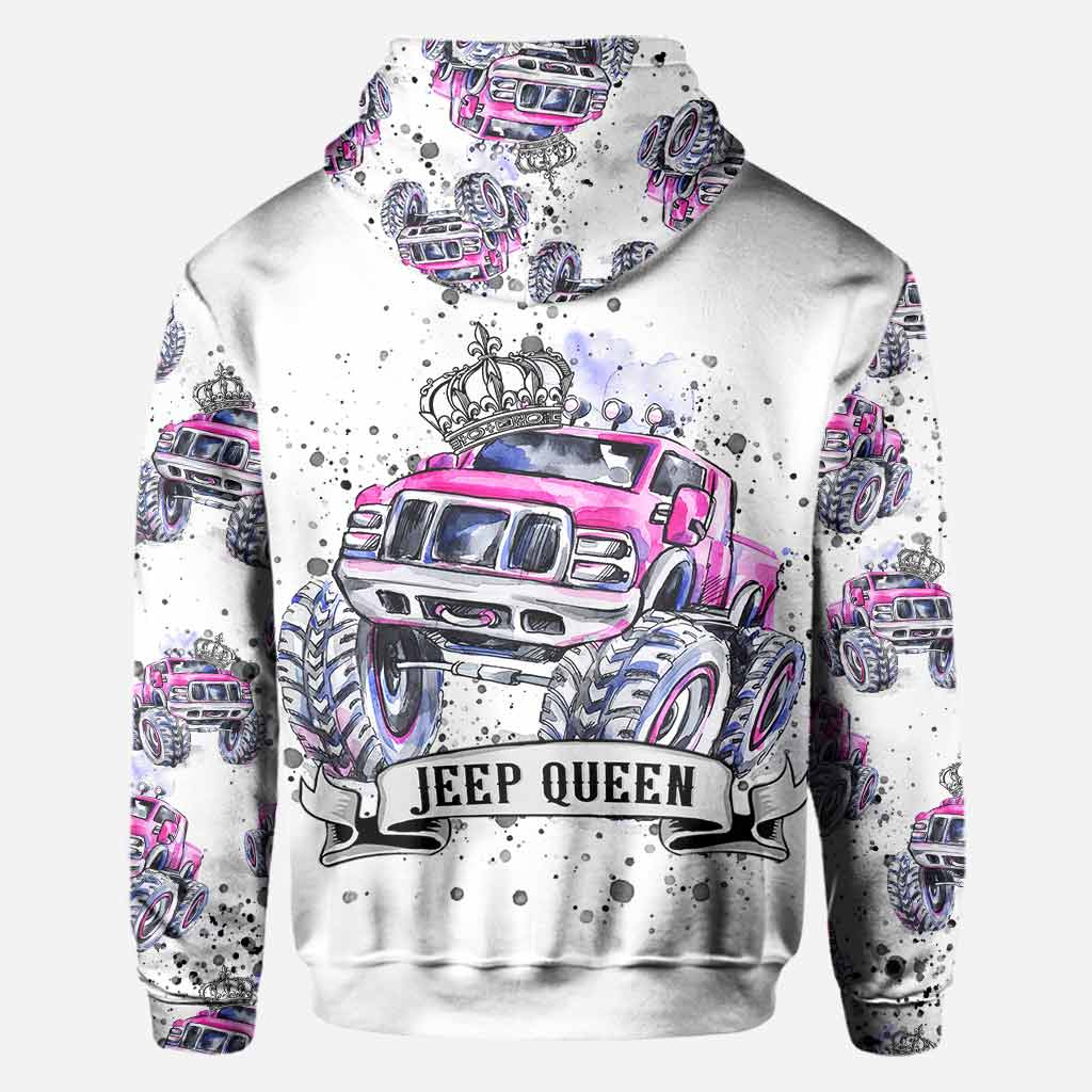 Personalized Jeep King Queen Hoodie Shirt for Couples