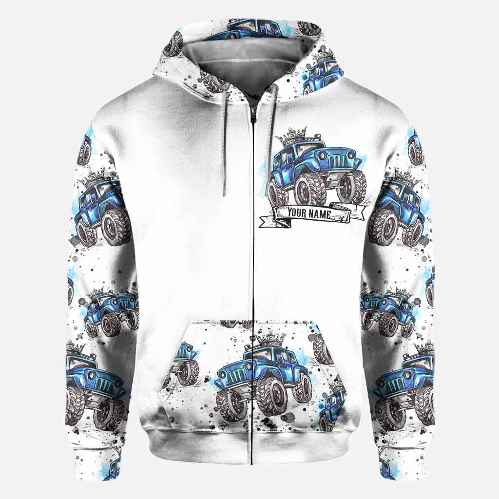 Personalized Jeep King Queen Hoodie Shirt for Couples