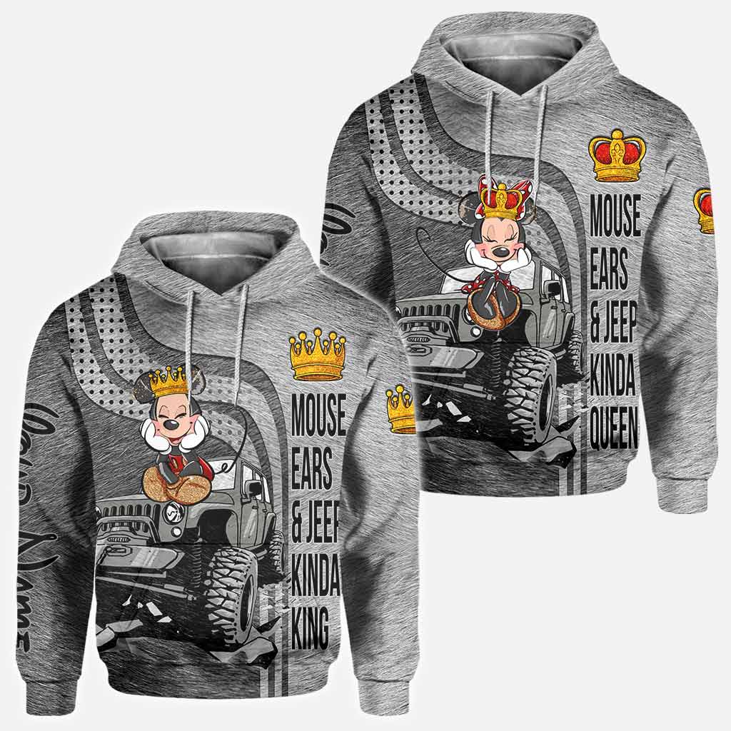 Personalized Couple All Over Hoodie Shirt Gift for Him & Her