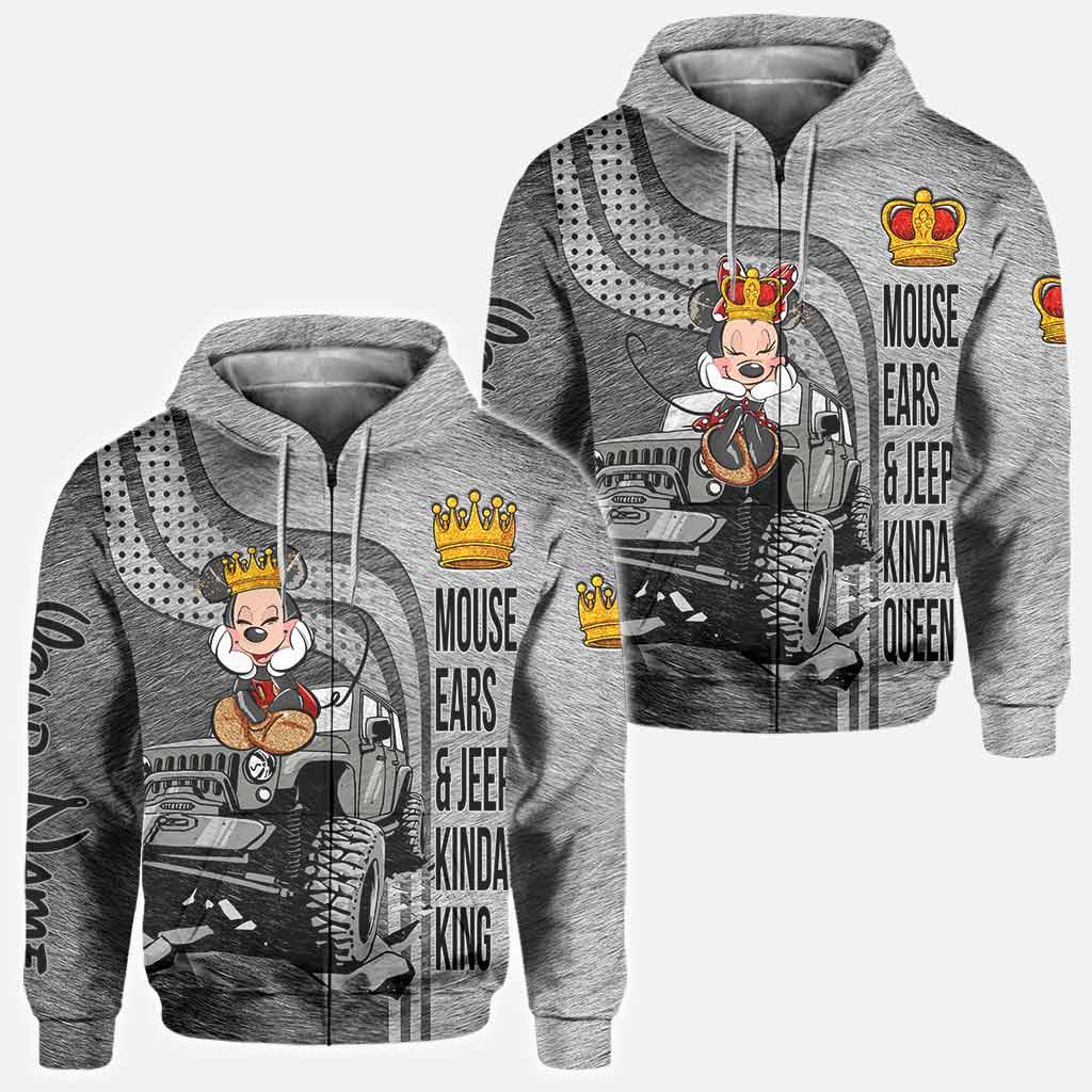 Personalized Couple All Over Hoodie Shirt Gift for Him & Her