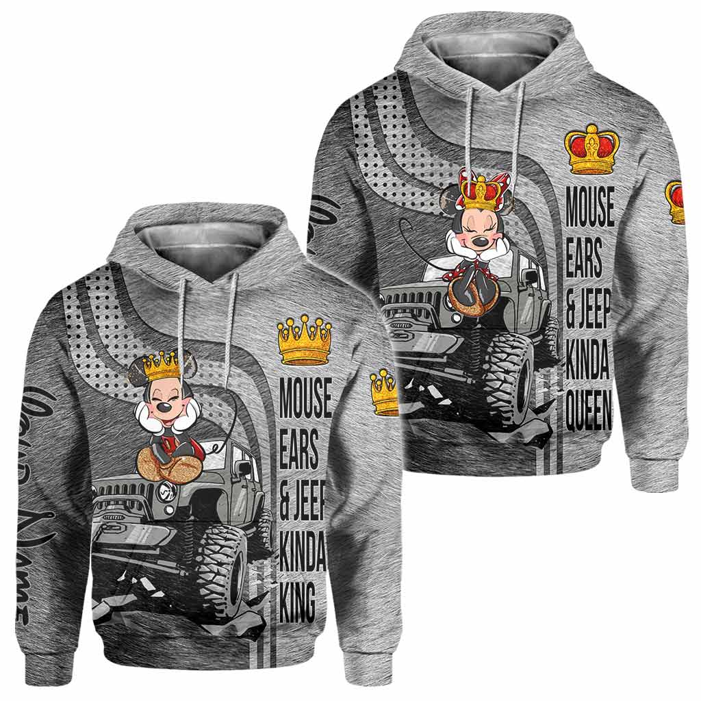 Personalized Couple All Over Hoodie Shirt Gift for Him & Her