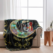 Load image into Gallery viewer, Personalized Couple Blanket I Love You To The Moon Gift
