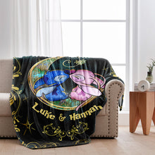 Load image into Gallery viewer, Personalized Ohana Blanket Custom Couple Gift for Him/Her
